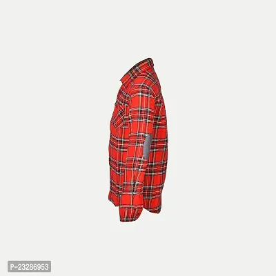 Rad prix Boys Red Multi-Checked Shirt-thumb3