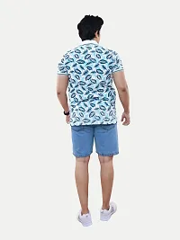 Stylish Blue Cotton T-Shirt For Men-thumb3