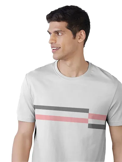 Rad prix Men Solid Cotton Slim Fit Printed Polo T-Shirt
