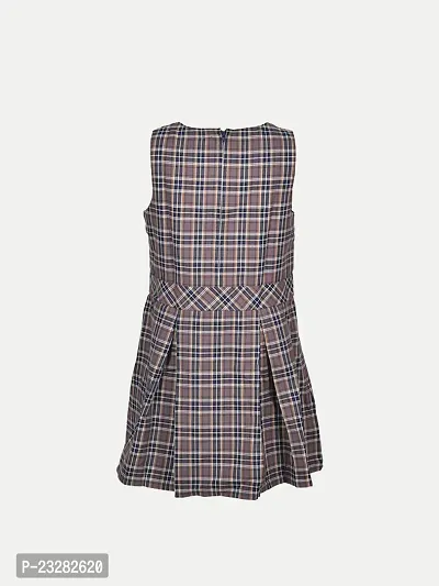 Rad prix Girls Black A-line Pleated-Dress with Checks-thumb3