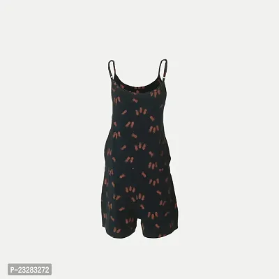 Rad prix Girls Printed Black Sleeveless Playsuit-thumb4