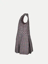 Rad prix Girls Black A-line Pleated-Dress with Checks-thumb1