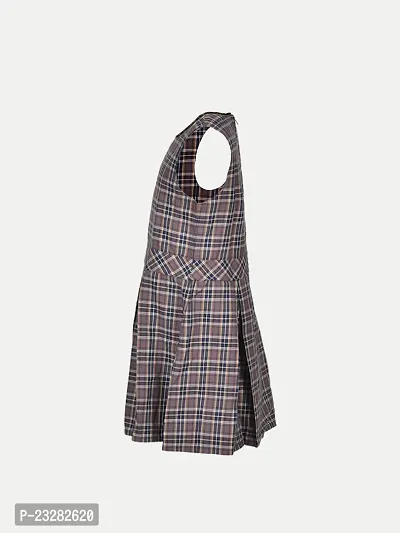 Rad prix Girls Black A-line Pleated-Dress with Checks-thumb2