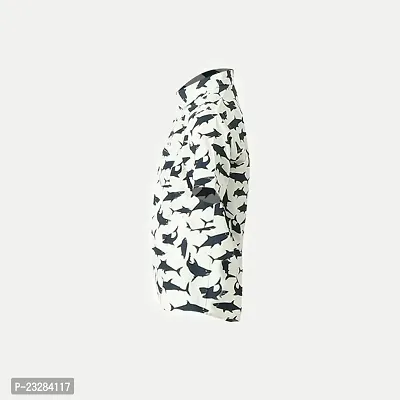 Rad prix Boys All-Over Printed White Shirt-thumb3