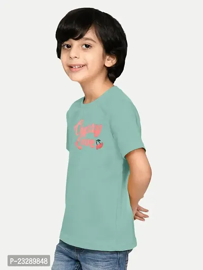 Rad prix Boys Light Blue T-Shirt with Vehicle Print (6-7 Years, Light Green)-thumb2