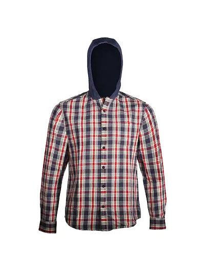 Rad prix Mens Checked Hoody Shirt