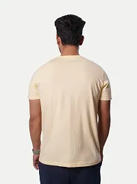 Rad prix Mens Numeric with Letters Printed Tees- Beige Colour-thumb4