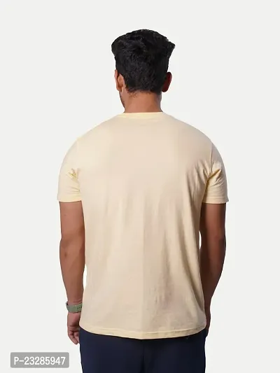 Rad prix Mens Numeric with Letters Printed Tees- Beige Colour-thumb5