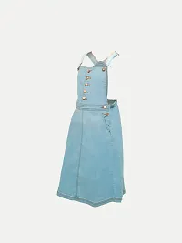 Rad prix Girls Blue Denim Dungaree-thumb1