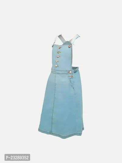 Rad prix Girls Blue Denim Dungaree-thumb2