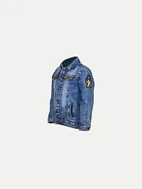 Rad prix Boys Dark Blue Denim Trucker Jacket-thumb1