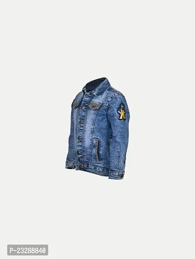 Rad prix Boys Dark Blue Denim Trucker Jacket-thumb2