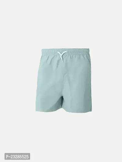 Rad prix Teen Boys Casual Elasticated shorts- Light Green Colour-thumb0