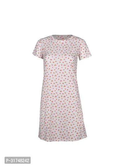 Stylish Cotton T-Dress For Girls-thumb0