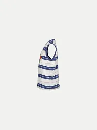 Rad prix Teen Boys Mint/Grey Striper Tanktop (10-11 Years, Blue)-thumb2