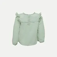 Rad prix Green Solid Blouse (8-9Y, Light Green)-thumb3