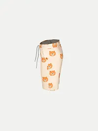 Teen Boys Cream Printed Shorts with Letter prints-thumb2