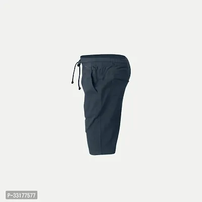 Elegant Grey Cotton Solid Shorts For Boys-thumb3