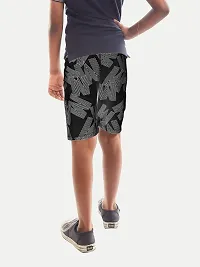 Rad prix Teen Boys Black Printed Shorts-thumb3