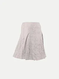 Rad prix Girls Beige Woven Pleated Skirt-thumb2