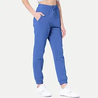 Womens Navy   Solid Joggers-thumb1