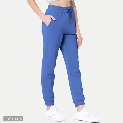 Womens Navy   Solid Joggers-thumb2