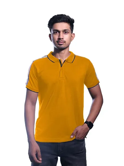 Men Contrast Tipping Polo T-Shirt