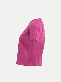 Rad prix Teen Girls Hot-Pink Printed Crew Neck T-Shirt-thumb2