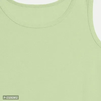 Rad prix Light Green Solid Tank-top-thumb2