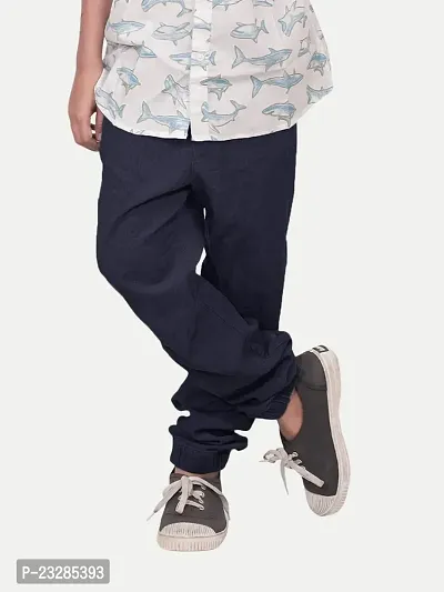 Rad prix Navy Blue Woven- Joggers-thumb3