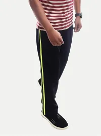 Rad prix Men Solid Green Stripe Activewear Joggers-thumb1