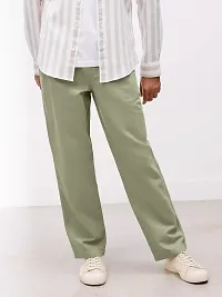 Rad prix Mens Solid Chino Light Green Chinos Trousers-thumb1