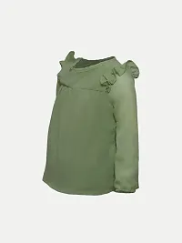 Rad prix Green Solid Blouse (8-9Y, Green)-thumb2