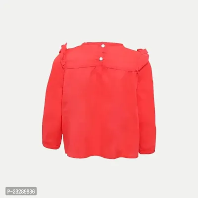 Rad prix Green Solid Blouse (8-9Y, Red)-thumb4