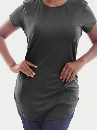 Rad prix Women Dark Grey Half Sleeve T-Shirt-thumb3