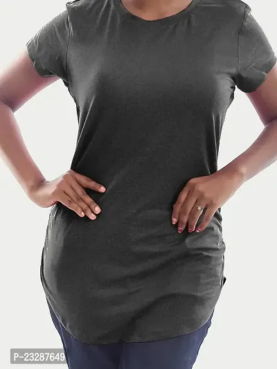 Rad prix Women Dark Grey Half Sleeve T-Shirt-thumb4