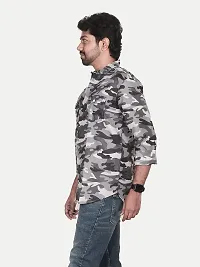 Rad prix Men All-Over Military Olive Green Camouflage Shirt-thumb1