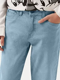 Teen Boys Regular Fit Midblue Denim Pants-thumb3