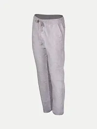 Rad prix Men Grey Solid Remi Cotton Chinos Trousers-thumb1