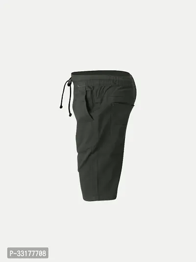 Elegant Green Cotton Solid Shorts For Boys-thumb3