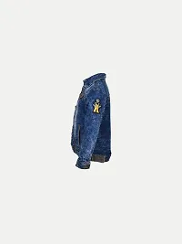 Rad prix Boys Dark Blue Denim Trucker Jacket-thumb2