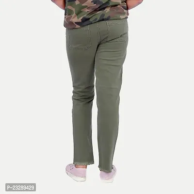 Rad prix Women Green Denim Pants-thumb4