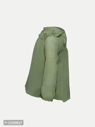 Rad prix Green Solid Blouse (4-5Y, Green)-thumb2