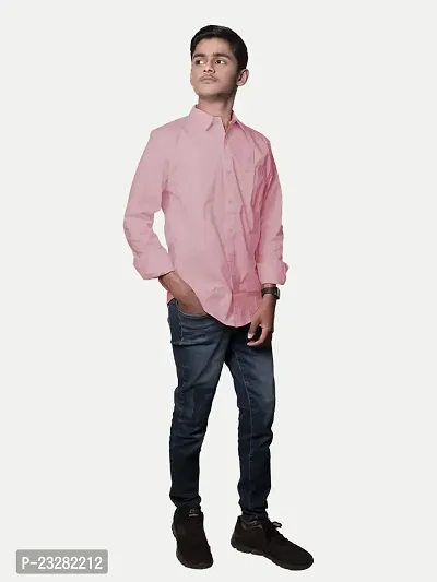 Rad prix Men Solid Pink Pure Cotton Formal Shirt