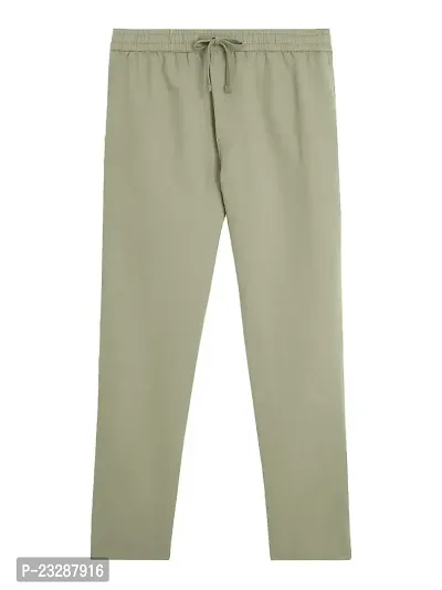 Rad prix Mens Solid Chino Light Green Chinos Trousers-thumb0