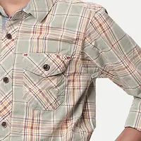 Rad prix Teen Boys Grey Geometric Printed Casual Shirt-thumb2