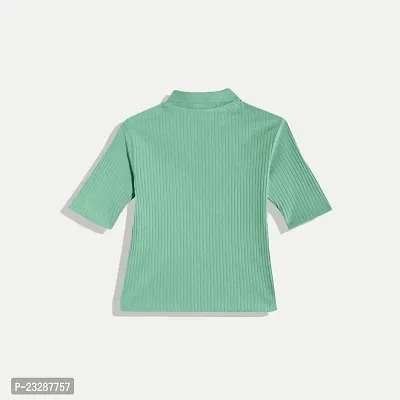 Rad prix Women Pale Green Cropped T Shirts-thumb5