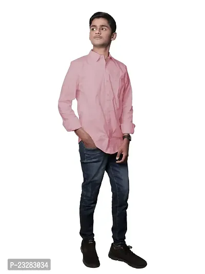 Rad prix Men Solid Pink Pure Cotton Formal Shirt