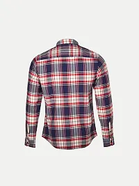 Rad prix Mens Blue/Red Checked Full Sleeve Shirt-thumb3