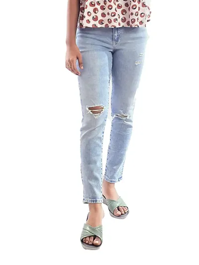 Rad prix Teen Girls Blue Light-Washed Denim Pants